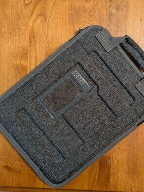 Gray Laptop Sleeve with ID Window